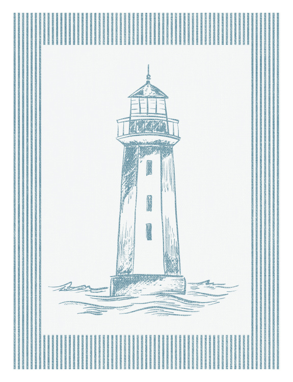 Bring timeless coastal charm into your space with this Harbor Lighthouse Art Print, featuring a delicate hand-drawn lighthouse illustration framed by subtle stripe detailing.