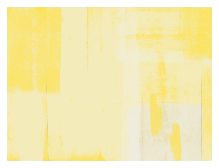 Brighten your space with this Color Shift Art Print, featuring layered abstract brush strokes in soft, sun-washed yellow tones with subtle texture and tonal variation.