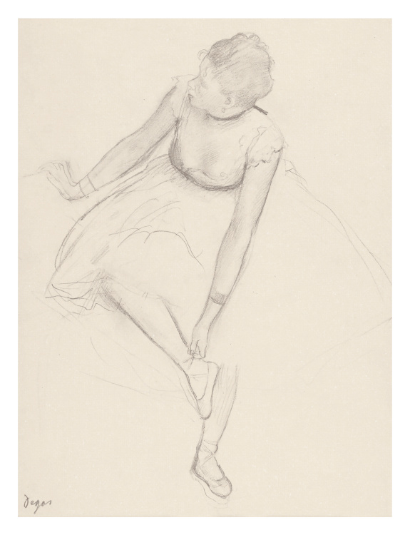 Bring timeless elegance to your space with this Sketched Dancer Art Print, featuring a delicate pencil-style illustration of a ballerina captured in a graceful, candid pose.