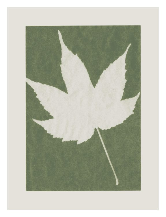 Bring organic simplicity to your space with this Sun Print One Art Print, featuring a bold botanical leaf silhouette in a soft, nature-inspired palette.
