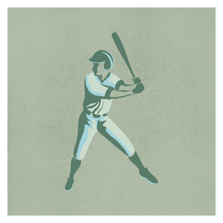 Celebrate America’s favorite pastime with this Grand Slam Two Art Print, featuring a vintage-inspired baseball batter poised and ready to swing.