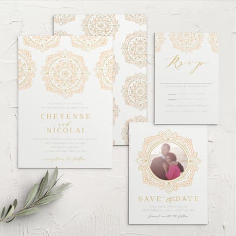 Modern Moroccan Wedding Invitations