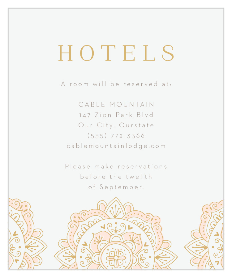 Modern Moroccan Accommodation Cards