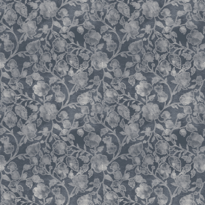 Whispering Florals Wallpaper features a softly illustrated vintage floral vine with delicate blossoms and trailing leaves, creating a romantic botanical wallpaper with a hand-painted, heirloom-inspired feel.