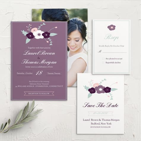 Fantastically Floral Wedding Invitations