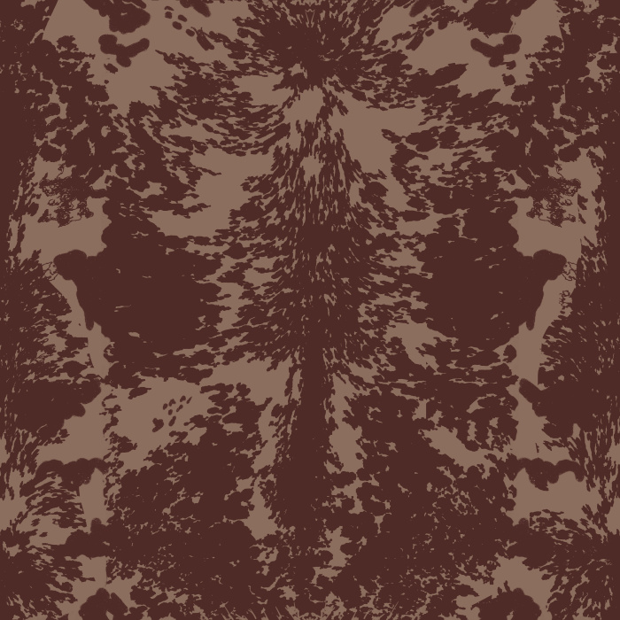Western Cowhide Wallpaper brings rustic ranch style to your walls with an artistic cowhide-inspired pattern that blends organic textures and woodland silhouettes into a bold, seamless design.