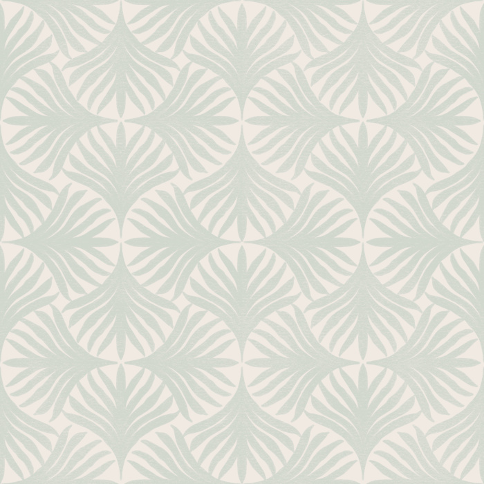 Bring breezy tropical elegance to your home with Abstract Palms Wallpaper, a modern botanical wallpaper featuring stylized fan palm fronds arranged in a graceful geometric repeat.