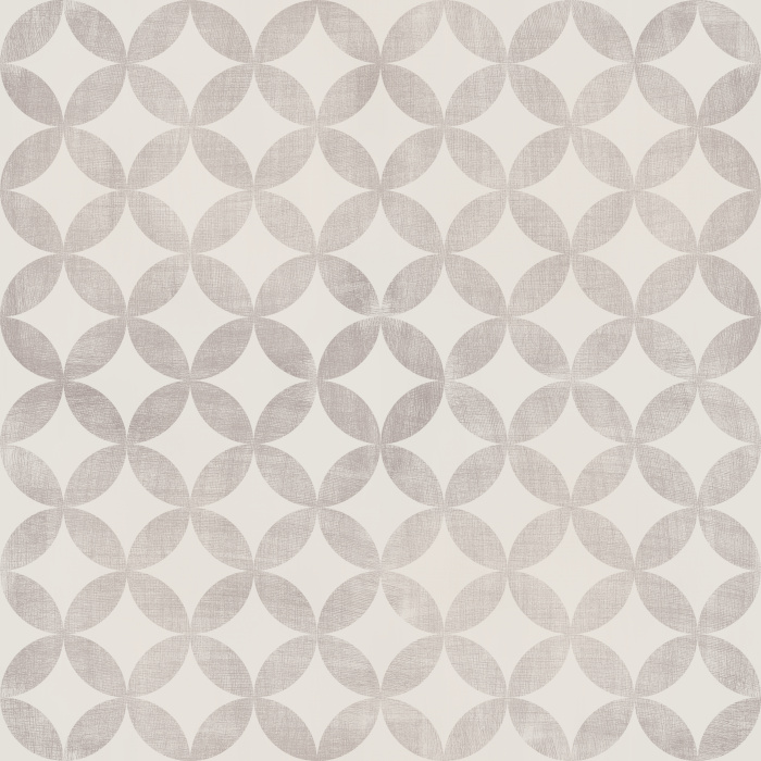 Bring timeless elegance and soft geometric style to your home with Tranquil Vibes Wallpaper, a modern circle pattern wallpaper featuring an overlapping quatrefoil-inspired design with a subtle linen texture.