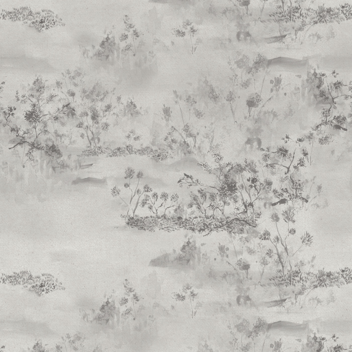 Transform your walls into a peaceful landscape with Serene Scene Wallpaper, a watercolor-inspired scenic wallpaper featuring delicate trees, wildflowers, and rolling countryside details rendered in a soft toile-style design.