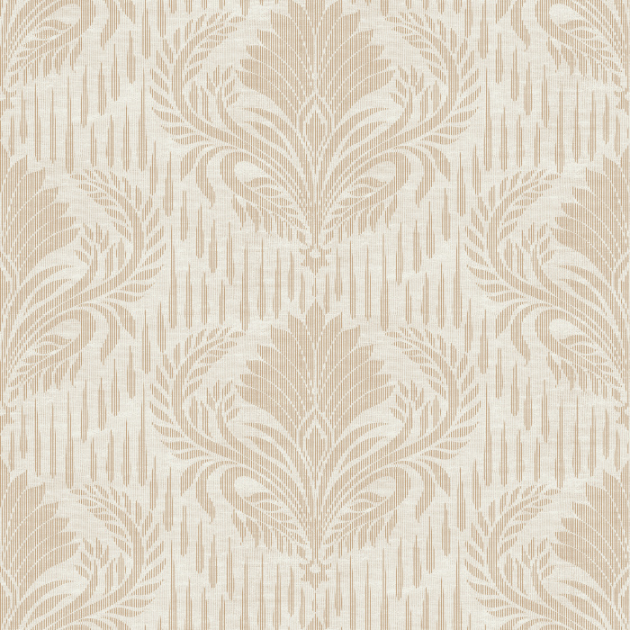 Bring graceful elegance to your walls with Bloom Cascade Wallpaper, an Art Deco-inspired botanical wallpaper featuring cascading palm-like fans, layered floral motifs, and delicate linear detailing.
