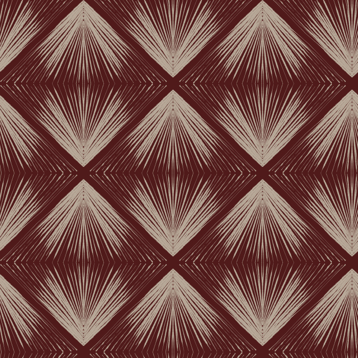 Transform your space with Celestial Deco Wallpaper, a striking Art Deco geometric wallpaper featuring radiant diamond motifs created with intricate linear fan details for a bold, architectural look.