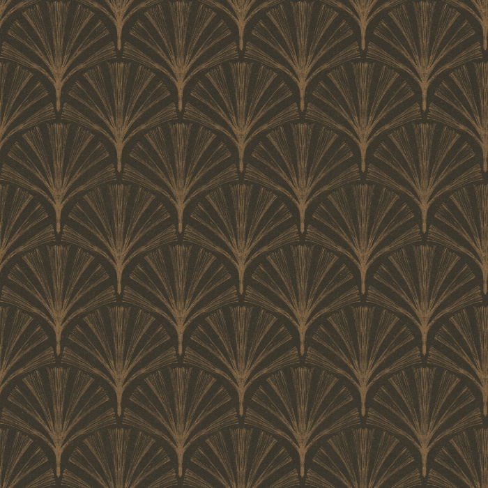 Bring timeless elegance to your walls with Golden Fronds Wallpaper, an Art Deco fan wallpaper featuring graceful palm-inspired fronds arranged in a sophisticated repeating pattern.