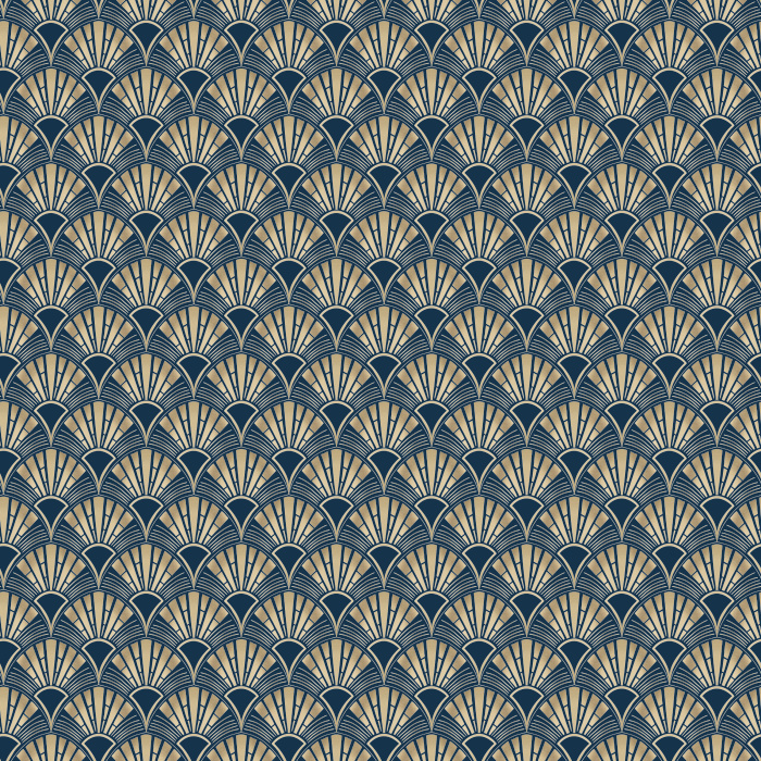 Add timeless Art Deco charm to your space with Deco Mosaic Wallpaper, featuring a repeating fan-inspired geometric pattern that creates elegant texture and movement.