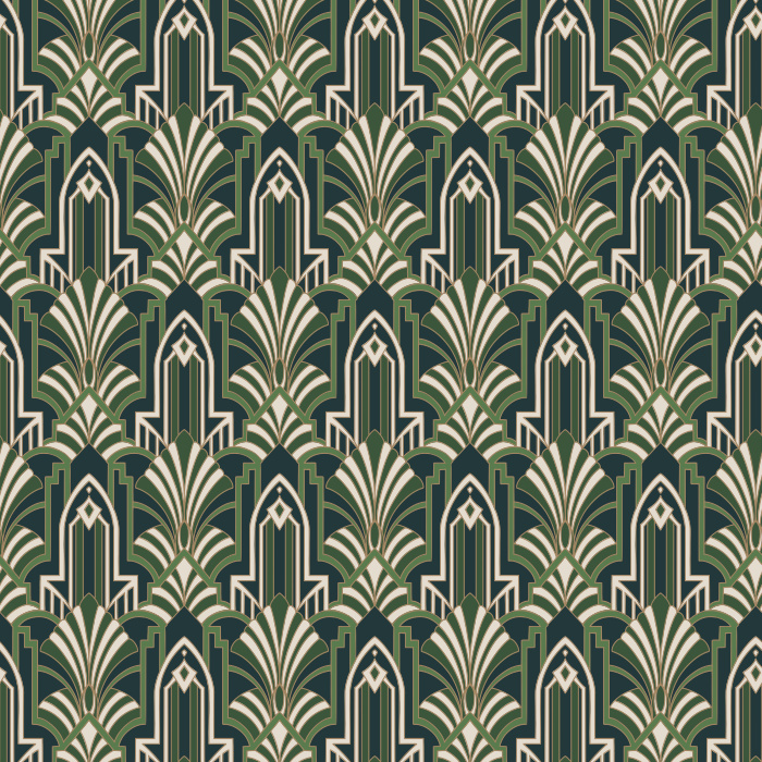 Apex Arch Wallpaper brings bold Art Deco style to your walls with an elegant repeating arch pattern.
