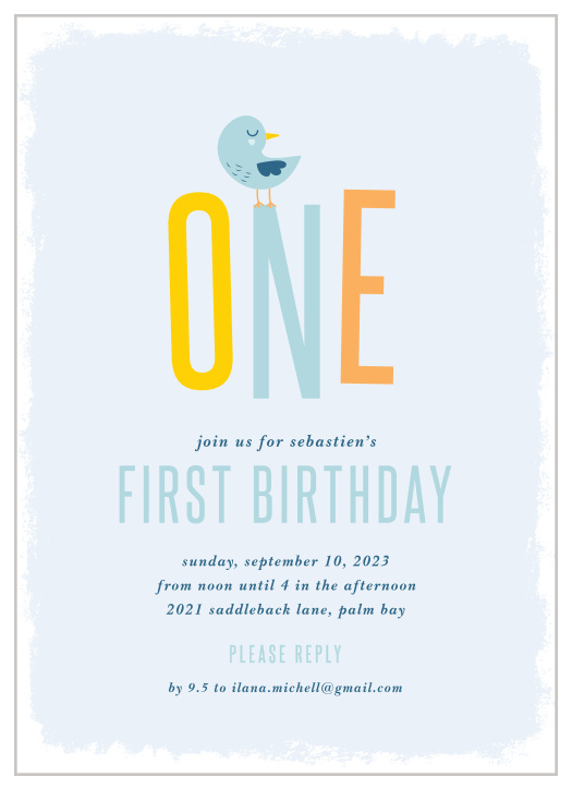 Our Baby Chick First Birthday Invitations are perfect for celebrating your child's first year!