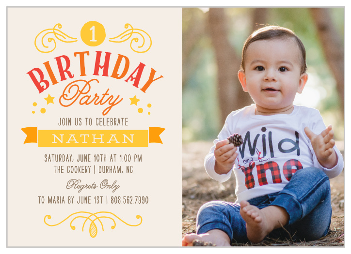Boys First Birthday Invitations Cute Easy To Design