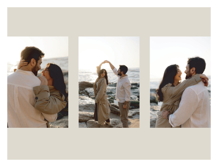 Edge to Edge Photo Art Print creates a clean, modern display with three favorite photos arranged side by side.