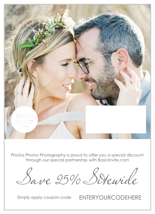 This partner card design includes customizable text, a location for you to upload your favorite photo, as well as a spot to upload your logo. The back of this card includes our color guide, complete with printed swatches of our current color offerings.
Important
We ask that you do not order more than a 1 month supply to help minimize waste. You can always order more, and they will always arrive within a week.