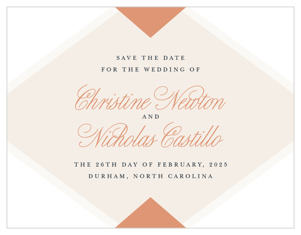Champagne & Tables Save the Date Cards