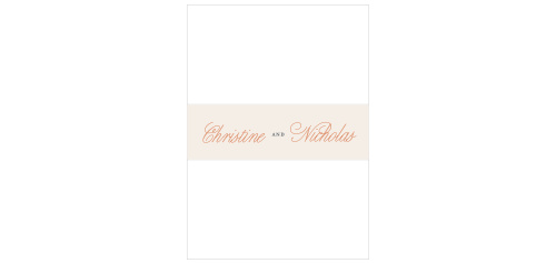 Keep all of your cards together in style with the minimalist look of our Champagne & Tables Wedding Belly Bands.