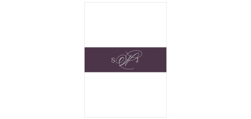 Wrap your invitations in the stunning simplicity of our Victorian Frame Belly Bands!