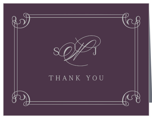 Victorian Frame Wedding Thank You Cards