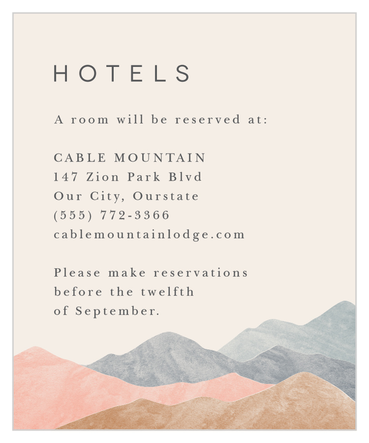 Mystic Mountains Accommodation Cards