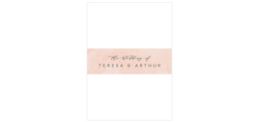 Keep all of your cards neatly organized on their way to guests with our Mystic Mountains Wedding Belly Bands.