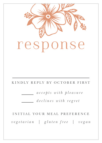 Floral Whimsy Response Cards