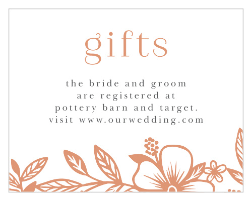Floral Whimsy Registry Cards