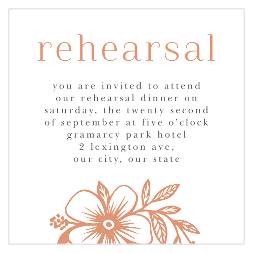 Floral Whimsy Rehearsal Cards
