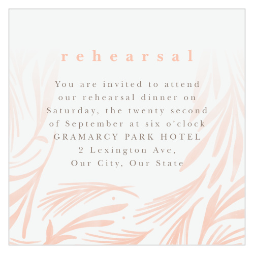 Floral Celebration Rehearsal Cards