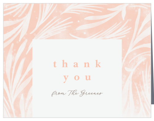 The support of family and friends on your big day meant a lot to you, show them your appreciation with our Floral Celebration Wedding Thank You Cards.
