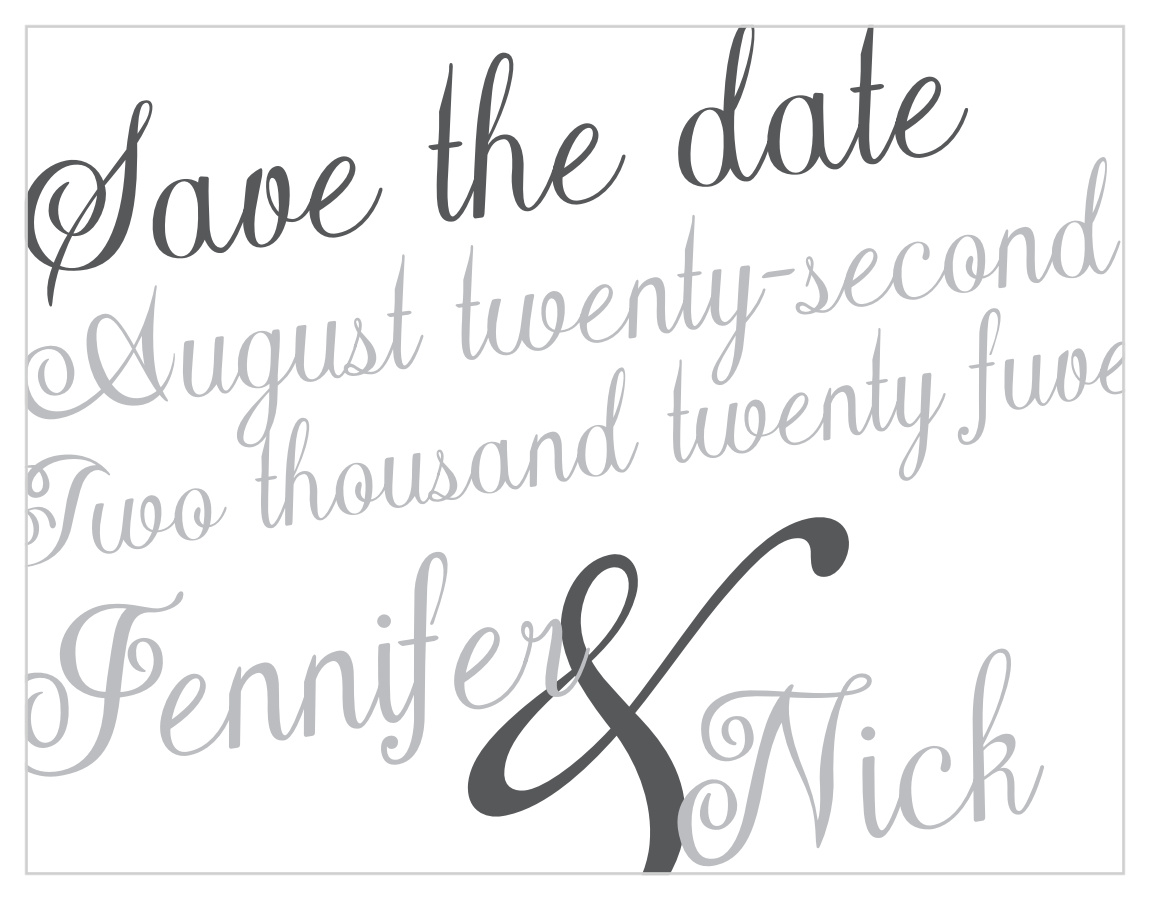 Plain Elegance Save the Date Magnets