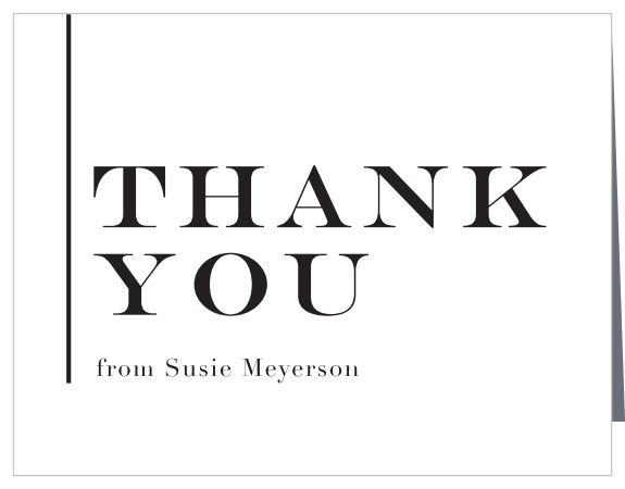 Our Banner Year Graduation Thank You Card is the perfect complement to the matching Banner Year graduation announcement.