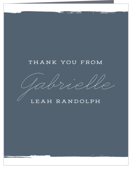 Our Circle Spotlight Graduation Thank You Card is a fully customizable classic and modern design. Pair with our Our Circle Spotlight Graduation Announcements for a matching set!