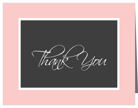 The Classic Monogram Graduation Thank You Card with their double borders and bold center text gives an amazing impression to anyone that gets one.