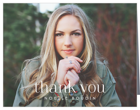 Send out a note of appreciation to your friends and family with our College Collage Graduation Thank You Card.