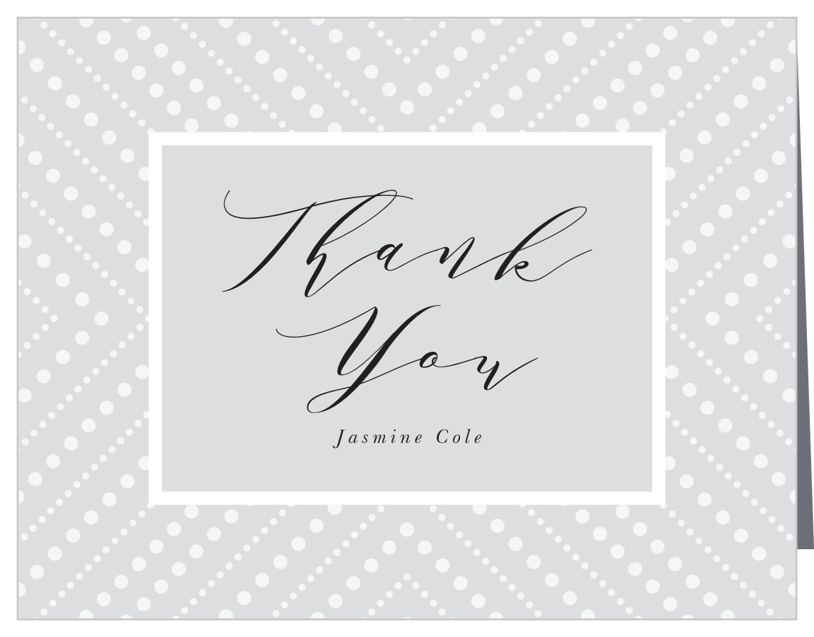 Dotted Simplicity Graduation Thank You Cards