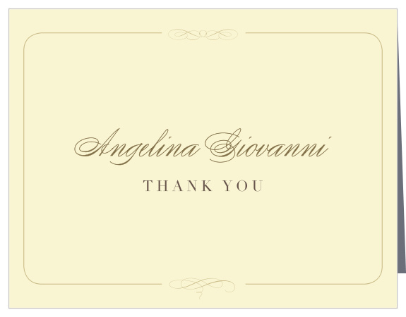 Impress your friends and family with the Class Elegance Graduation Thank You Card.