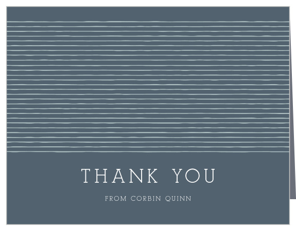 Show your gratitude to your friends and family for their support with the chic look of our Fine Lines Graduation Thank You Card.