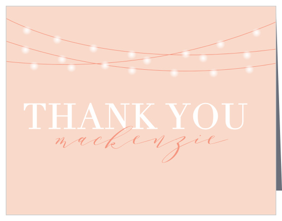 The High Class Graduation Thank You Card offers a detailed scroll at the bottom with your thank you message above.