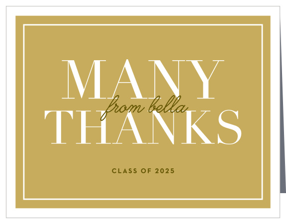 The Livin is Easy Graduation Thank You Card is an elegant way to show your gratitude to all your loved ones.