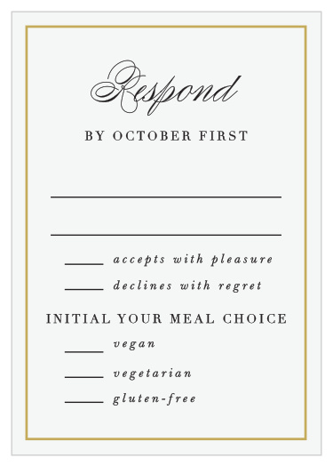 Gather a headcount of everyone that plans to attend your wedding with our Polka Dot Passion Response Cards.