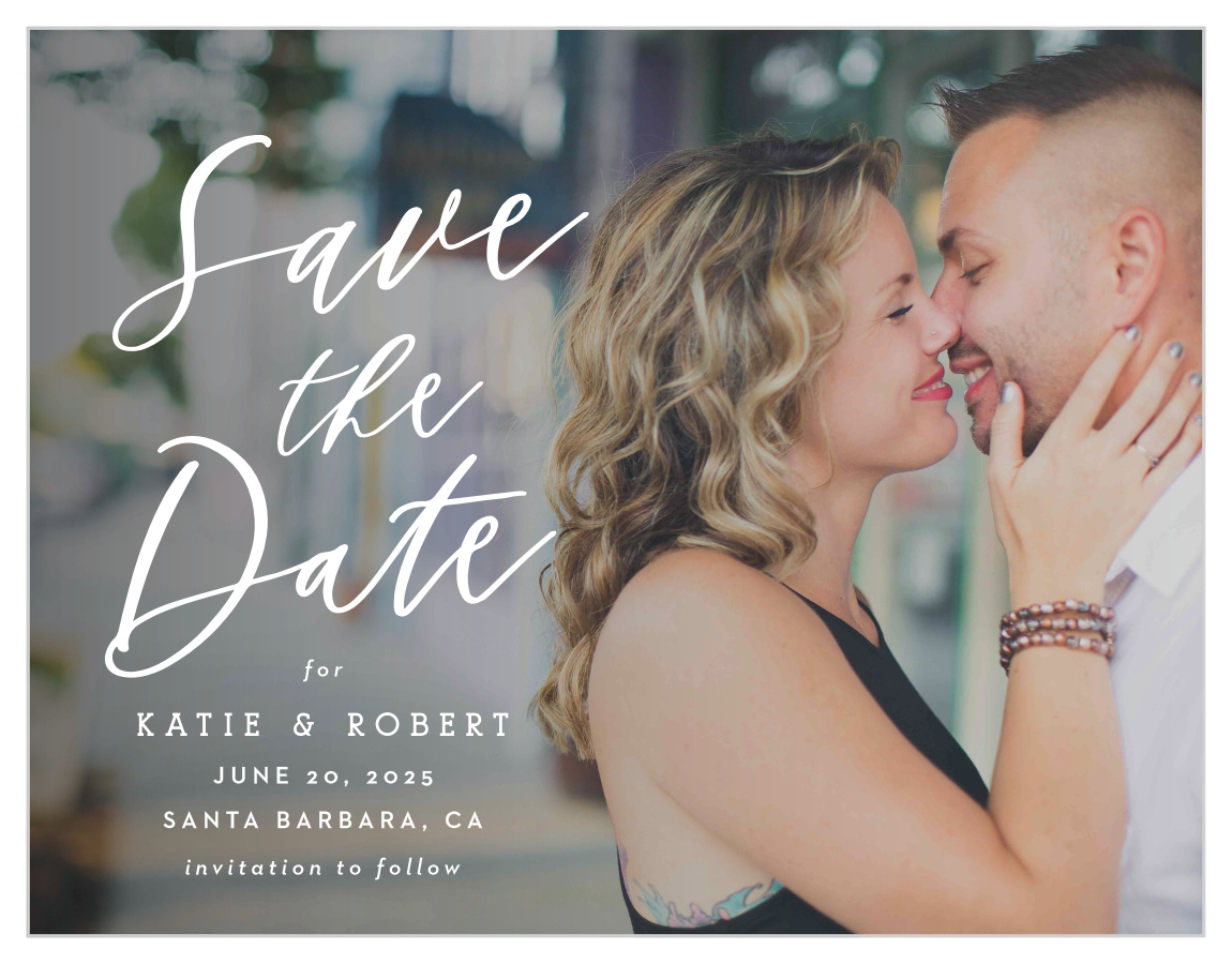 Rocky Beach Stamp Save the Date Cards