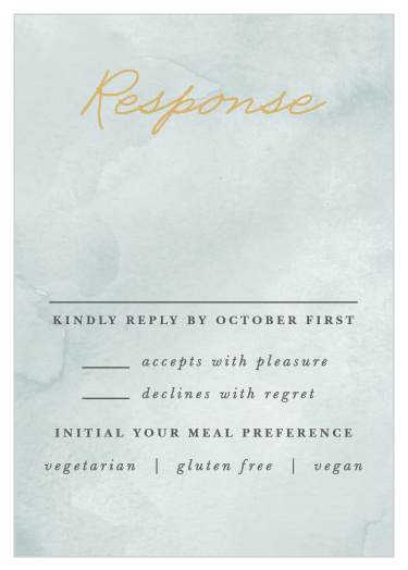 Get a headcount of every friend and family member that plans to attend your wedding with our True Love Story Response Cards.