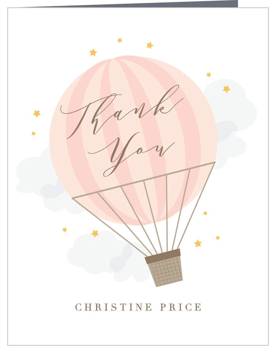 Air Balloon Baby Shower Thank You Cards