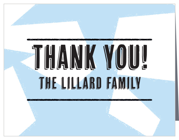 Let your friends and family know how much you appreciated their support on your special day with our Poster Baby Shower Thank You Cards.