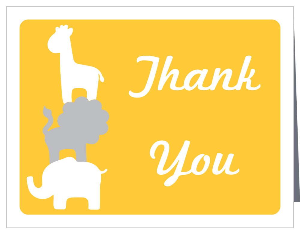 Safari Soiree Baby Shower Thank You Cards