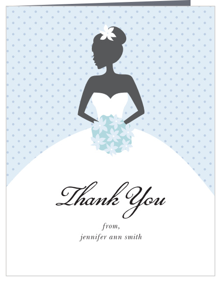 Our Blushing Bride Bridal Shower Thank You Cards are a lovely way to let your family and friends know how much you appreciated their support.